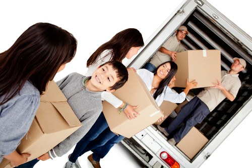 Removals van ready for a local move in Belgravia