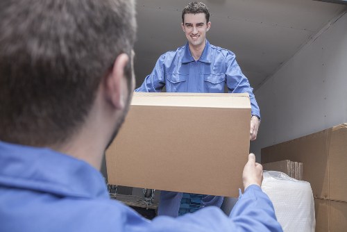 Professional house movers handling a Belgravia townhouse relocation