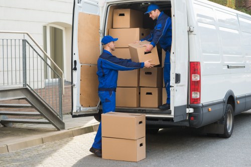 Office removals planning in a Belgravia commercial property