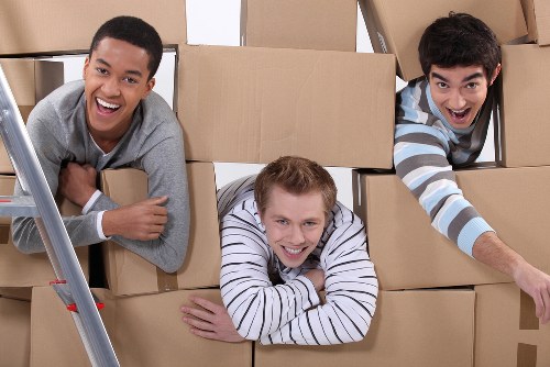 Stack of sturdy packing boxes and wrapping supplies for Belgravia moving needs