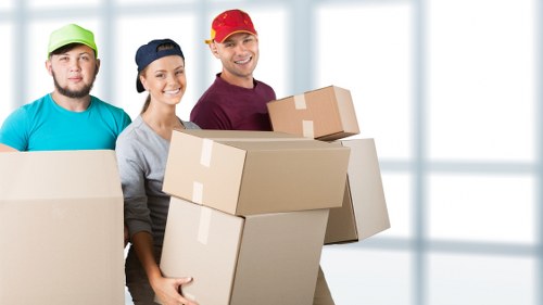 Staff preparing for an office removal in Belgravia