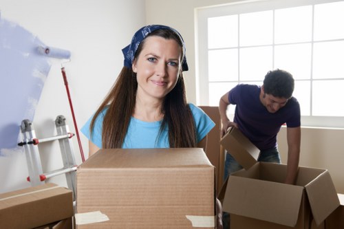 Mover protecting furniture during a quick Belgravia relocation