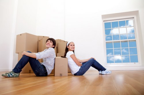 Packing boxes and fragile items for a student move in Belgravia