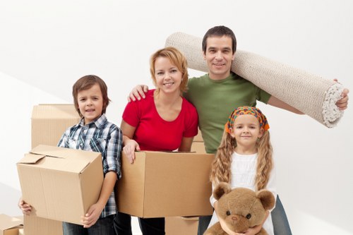 Business relocation team handling office move in Belgravia