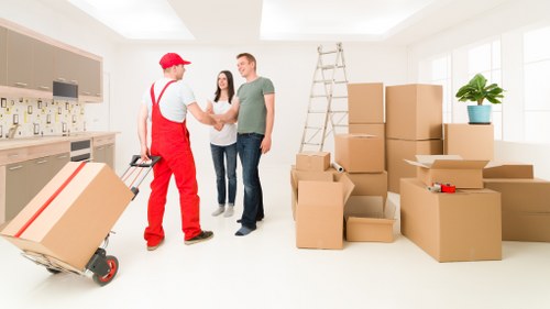 Fragile items prepared for house removals in Belgravia