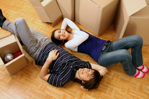 Expert movers preparing a Belgravia property for relocation