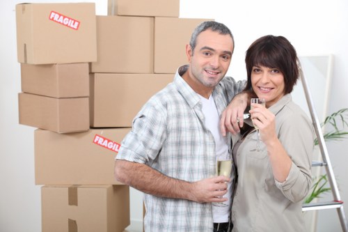 Removal van prepared for a central London move near Belgravia